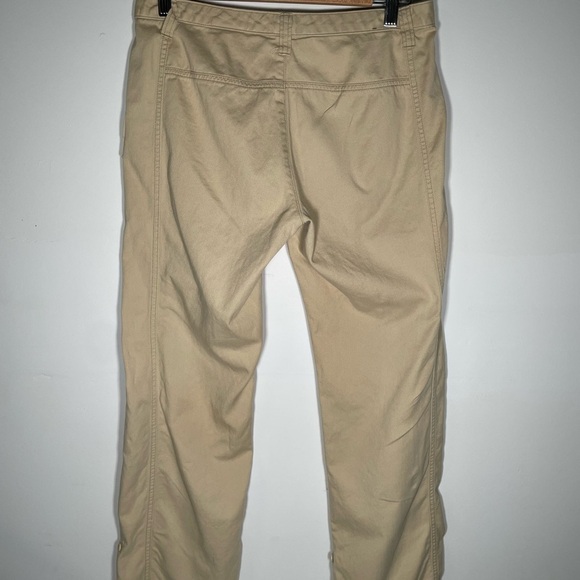Eddie Bauer Hiking Pants Women’s Size 31 Tan Brown Soft Cropped waist Cotton - Picture 4 of 5